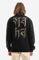 Clothing Maharishi cotton sweatshirt Maha Crew 9810.BLACK black