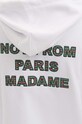 Drôle de Monsieur hanorac de bumbac Hoodie Santa alb HO121.WHITE