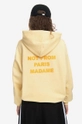 Bavlněná mikina Drôle de Monsieur Le Hoodie Classique HO101 LIGHT YELLOW