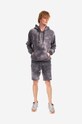 CLOTTEE felpa in cotone Script Tie Dye Hoodie CTHD3002.GREY grigio AA00