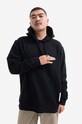 Norse Projects hanorac de bumbac Fraser Tab Series Hoodie uni negru N20.1282.9999