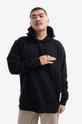 черен Памучен суичър Norse Projects Fraser Tab Series Hoodie N20-1282 9999 Чоловічий