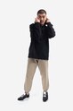 Norse Projects hanorac de bumbac Fraser Tab Series Hoodie N20.1282.9999 negru AA00