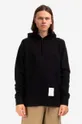 μαύρο Βαμβακερή μπλούζα Norse Projects Kristian Tab Series Hood Ανδρικά