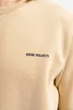 beige Norse Projects cotton sweatshirt Vagn Logo