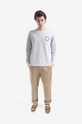 Bavlnená mikina Norse Projects Vagn BMC logo print N20-1284 1026 sivá