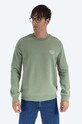 A.P.C. cotton sweatshirt Sweat Rider cotton green COEBH.H27699