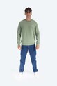 A.P.C. cotton sweatshirt Sweat Rider COEBH.H27699 green AA00