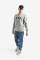 Хлопковая кофта A.P.C. серый