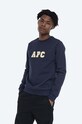 A.P.C. cotton sweatshirt Malcolm cotton navy COEKQ.H27618