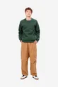 Carhartt WIP cotton sweatshirt green