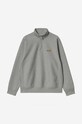 Îmbrăcăminte Carhartt WIP bluză American Script I027014.GREY.HEATH gri