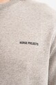Norse Projects cotton sweatshirt Vagn Logo gray N20.1283.1026