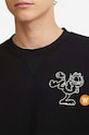 Oblečení Bavlněná mikina Wood Wood X Garfield Tye Sweatshirt Kick 30045600-2424 BLACK 30045600.2424 černá