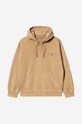 Clothing Carhartt WIP cotton sweatshirt Nelson S I029963.DUSTY.H.BR brown