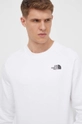 white The North Face cotton sweatshirt