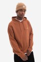 Bavlnená mikina A.P.C. Hoodie Item COFBQ-H27672 TERRACOTA jednofarebný oranžová COFBQ.H27672