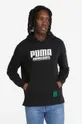 μαύρο Βαμβακερή μπλούζα Puma x Minecraft Ανδρικά