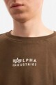 Bavlněná mikina Alpha Industries 118316.629 zelená