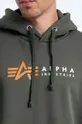 zelena Dukserica Alpha Industries Label Hoody