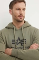 zöld Alpha Industries felső Basic Hoody