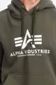 zelená Mikina Alpha Industries Basic Hoody