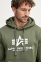 Кофта Alpha Industries Basic Hoody зелёный 178312.142