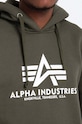 Alpha Industries bluză Basic Hoodie verde 178312.257