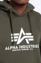 verde Alpha Industries bluză Basic Hoodie