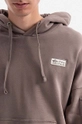 brown Alpha Industries cotton sweatshirt Organics OS Hoody