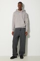 Alpha Industries felpa in cotone Organics Emb Hoody 118350.643 grigio AA00