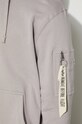 Alpha Industries felpa in cotone Organics Emb Hoody 118350.643