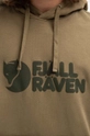 zelená Bavlněná mikina Fjallraven Logo Hoodie F84144 622