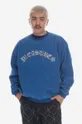 PLEASURES sweatshirt Mars Sherpa Crewneck blue