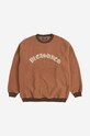 PLEASURES sweatshirt Mars Sherpa Crewneck P23SP019 brown AA00