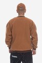 PLEASURES sweatshirt Mars Sherpa Crewneck brown P23SP019