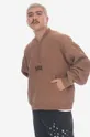 brown PLEASURES sweatshirt Karat Quarter Zip Fle Men’s