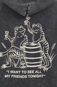 Pamučna dukserica Taikan Friends Hoodie TH0003.BLKA