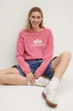 różowy Alpha Industries bluza New Basic Sweater Wmn Męski