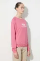 ροζ Μπλούζα Alpha Industries New Basic Sweater Wmn