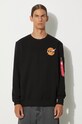 Alpha Industries sweatshirt NASA Davinci Sweater 136303.03 black AA00