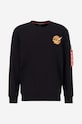 Alpha Industries bluza NASA Davinci Sweater czarny 136303.03
