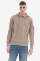 καφέ Μπλούζα Alpha Industries X-Fit Hoody 158321 679 Ανδρικά