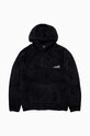 by Parra wool blend sweatshirt Mirrored Flag plain black 48420.BLACK