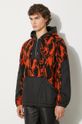 Dukserica Wood Wood Palmer Swirl Print Fleece Hoodie narančasta 12245600.2075