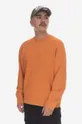oranžna Bombažen pulover Wood Wood Moški