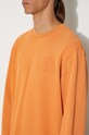 Bavlněná mikina Wood Wood Hugh Embossed Sweatshirt 12315602-2474 ABRICOT ORANGE 12315602.2474 oranžová