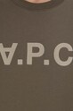 Bavlnená mikina A.P.C. Sweat Vpc Bicolore COFAX.H27803 zelená AA00