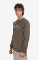 зелен Памучен суичър A.P.C. Sweat Vpc Bicolore