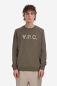 Bavlnená mikina A.P.C. Sweat Vpc Bicolore COFAX.H27803 zelená